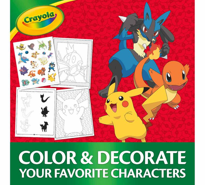 Pokémon Color and Sticker Activity Set, Crayola.com