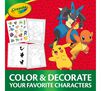 Pokémon Color and Sticker Activity Set with Markers. Color and Decorate your favorite characters.