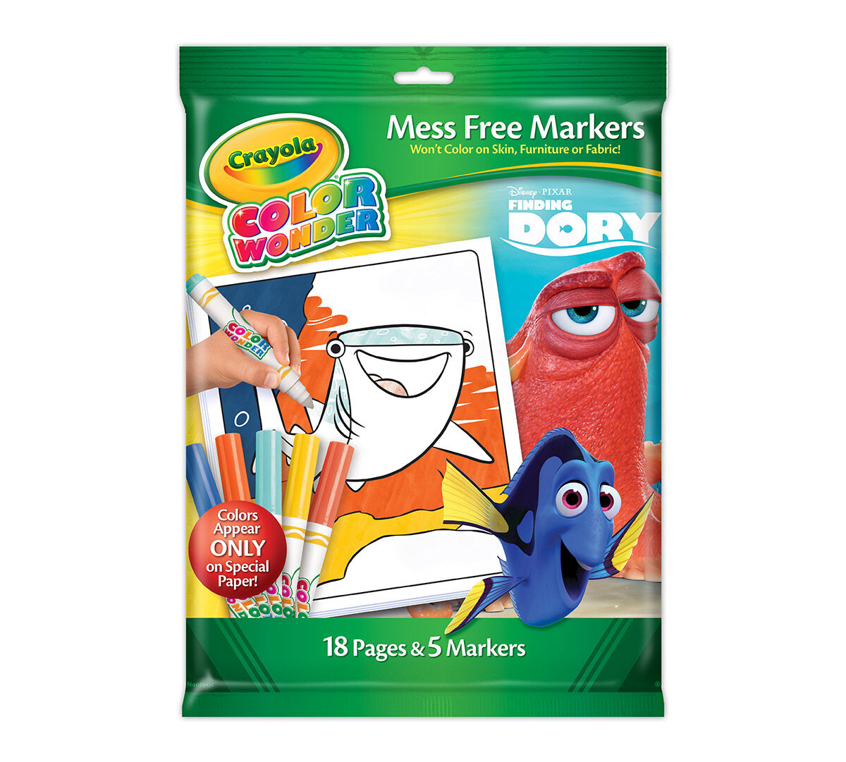 Color Wonder Coloring Pad & Markers, Finding Dory - Crayola