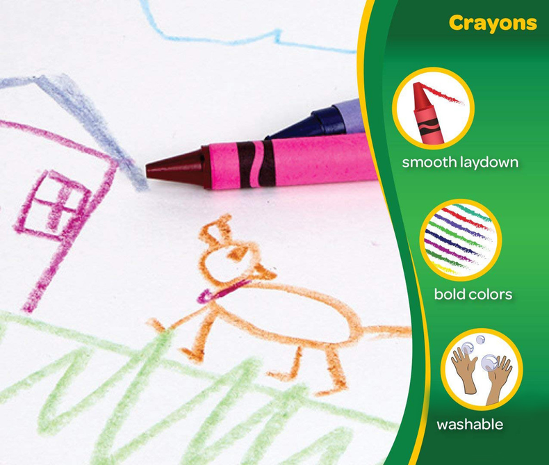 Crayola, Large Washable Crayons, 16 Count