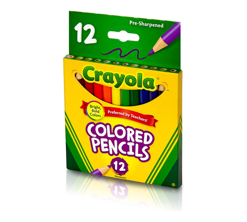 Short Colored Pencils, 12 Count