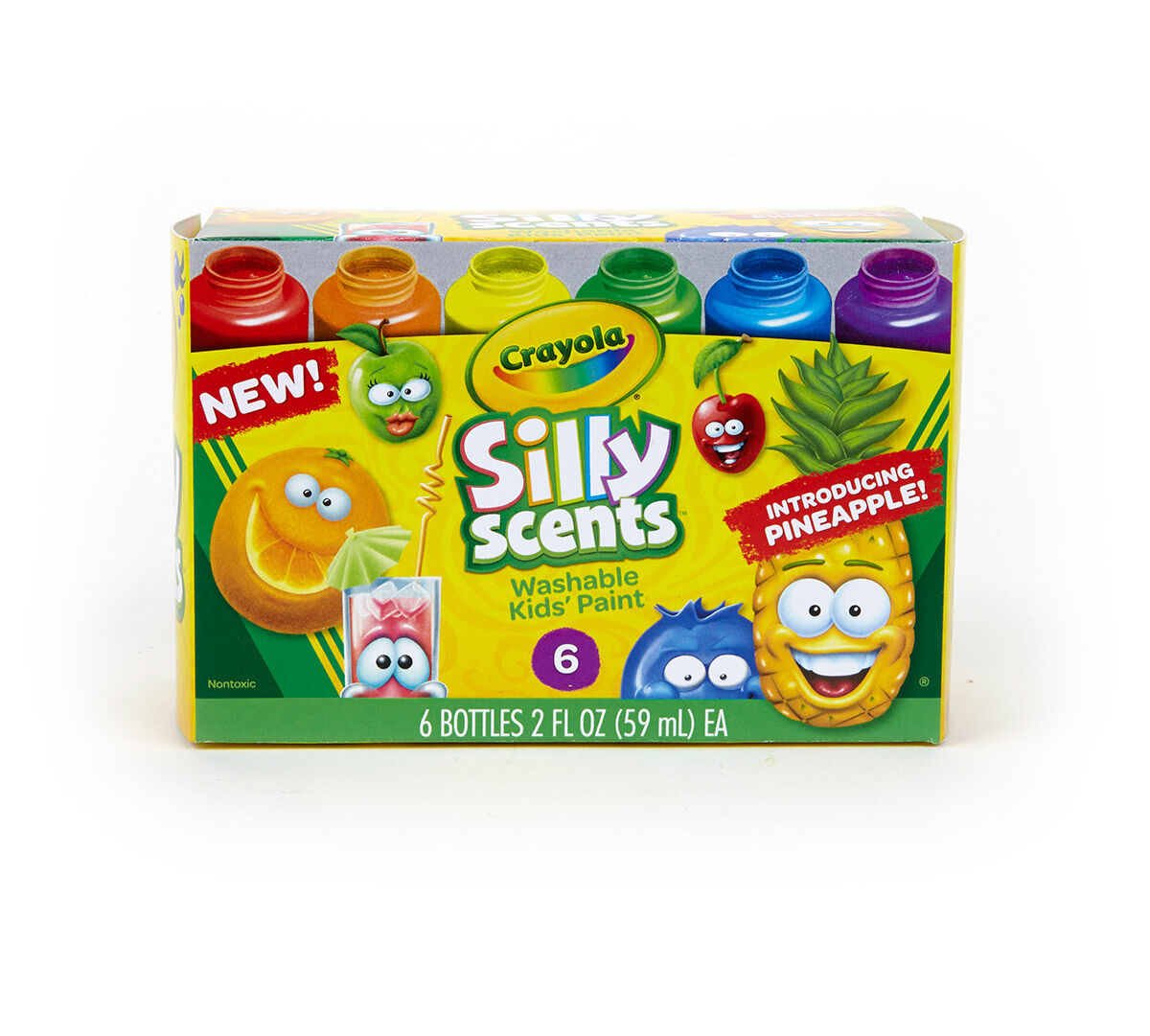 Download Crayola Silly Scents Washable Kids' Paint, 6 Colors in 2-Ounce Bottles, Great for Art Projects ...