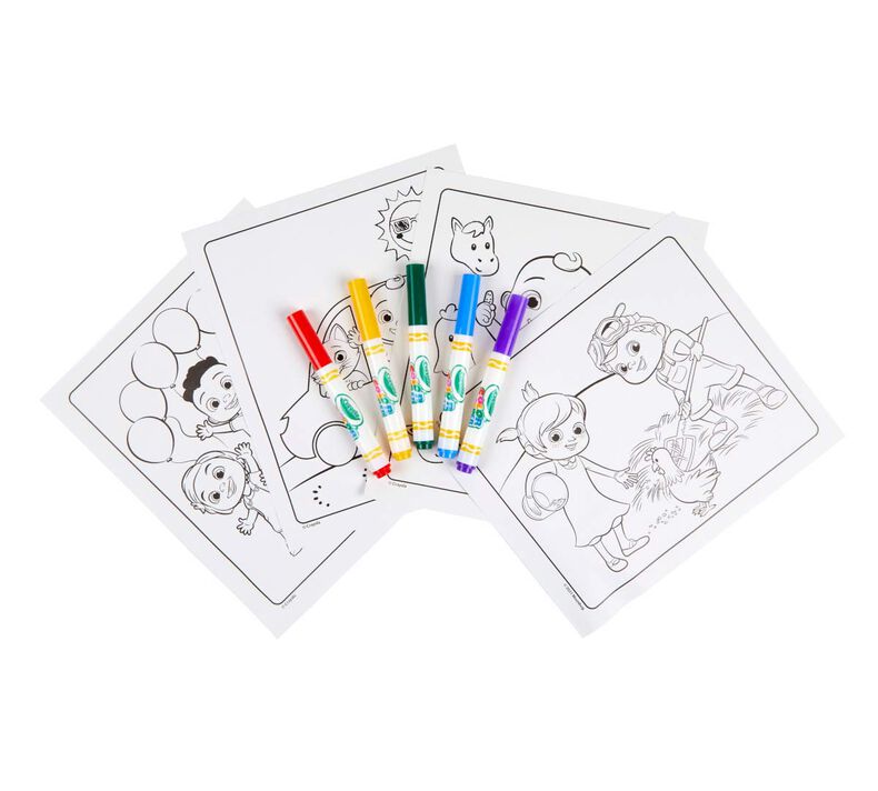 Crayola Color Wonder Cocomelon Colouring Pages & Mess Free Markers - CTC  Health