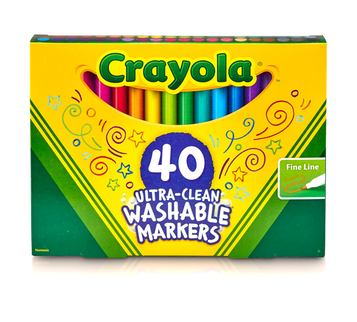 Ultra-Clean Markers, Fine Line, 40 Count Front View