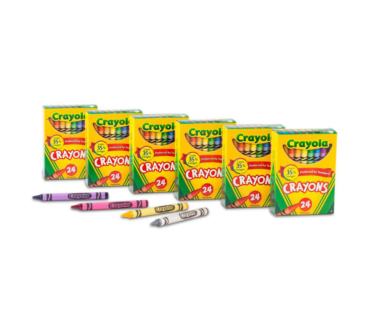 52-2024 Crayola 24 Count Crayons 6-Pack