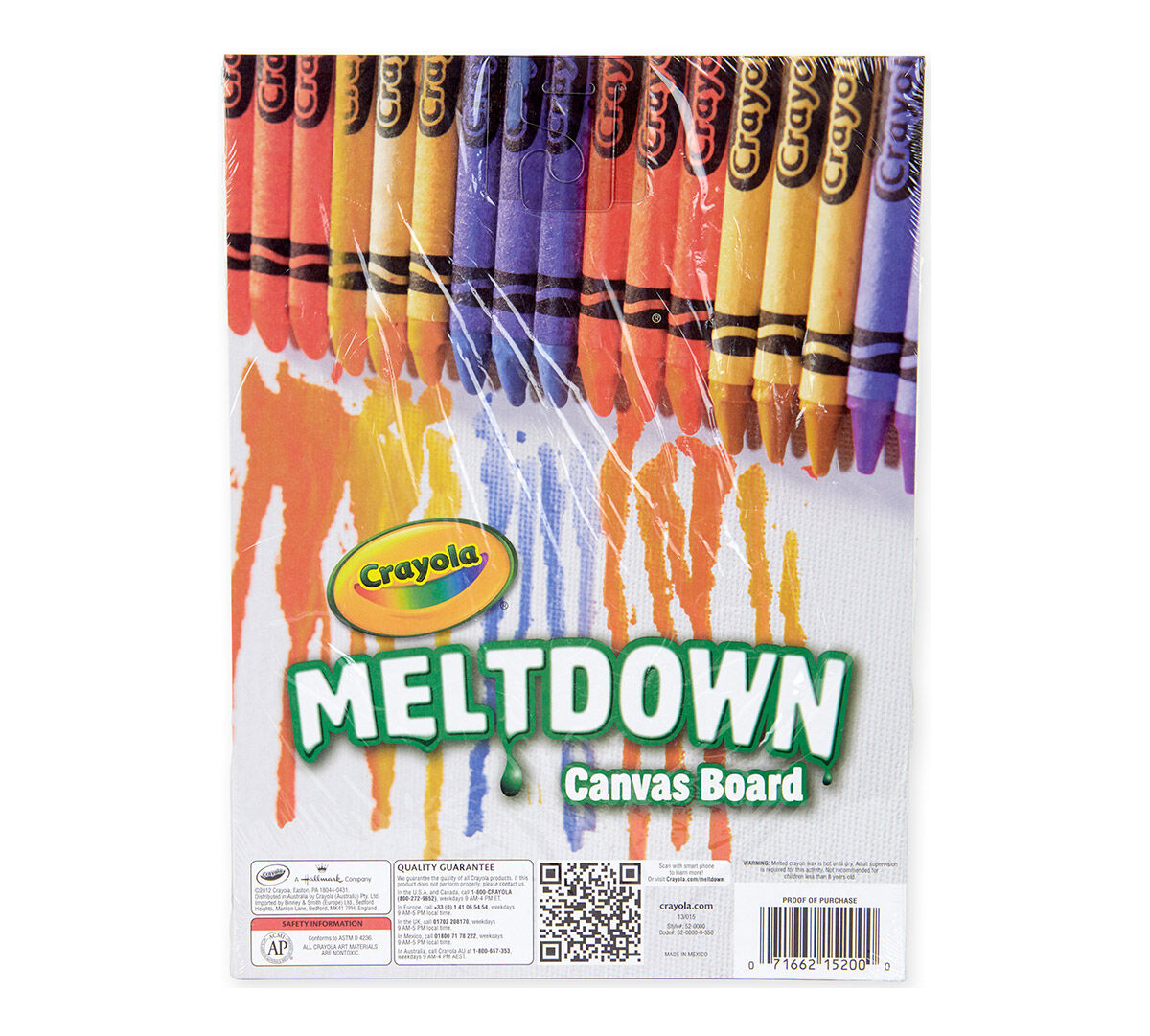 Crayon Meltdown and Paint Canvas