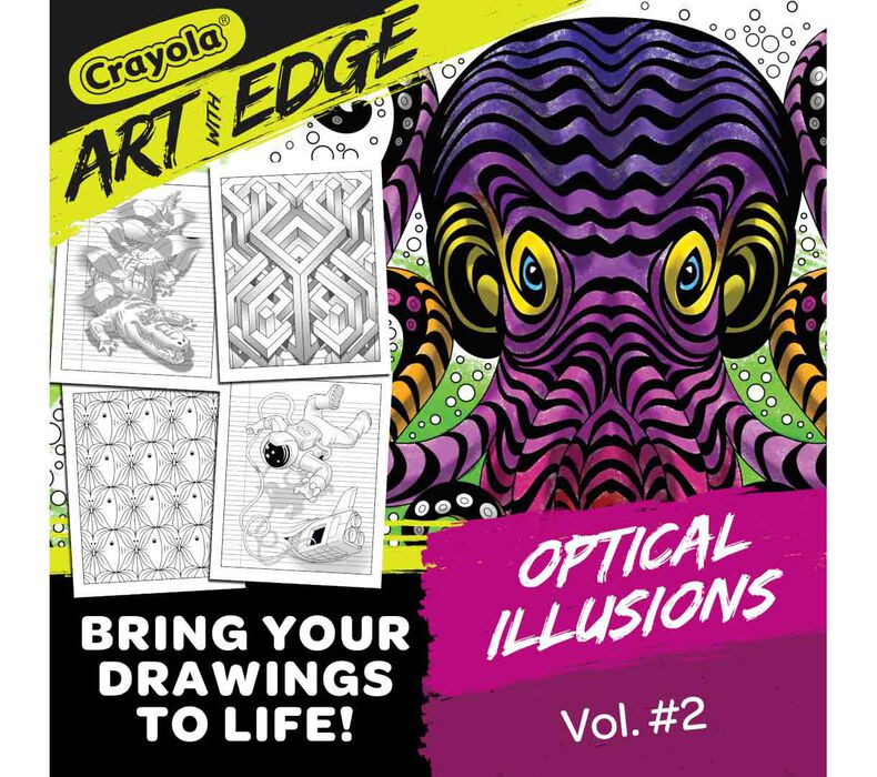 Art with Edge, Optical Illusions Coloring Pages, Volume 2