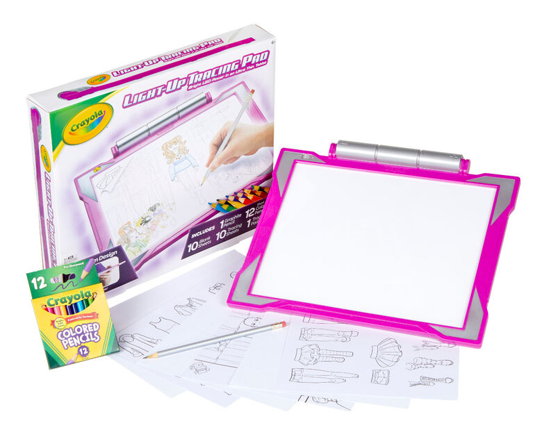 Crayola Light-Up Tracing Pad, Pink – WONMIRE
