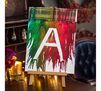 DIY Personalized Melted Crayon Canvas Craft