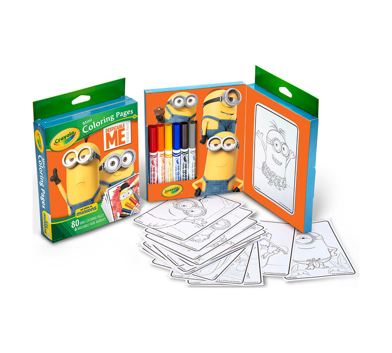 Crayola Mini Coloring Pages Despicable Me Edition Art Activity Great For Travel Crayola