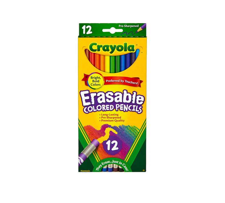 Erasable Colored Pencils, 12 Count
