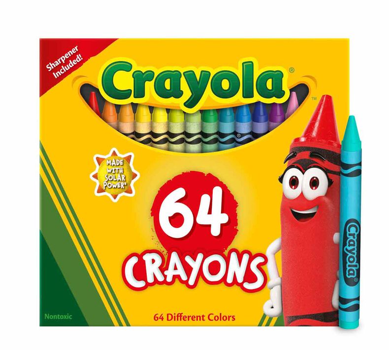 Crayola Standard Crayons With Built-In Sharpener, Assorted Colors, Big Box  Of 96 Crayons