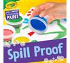 Crayola Spill Proof Paint Set, 25 Count Washable Paint for Kids. Paint cup shown on the side.  Spill proof.