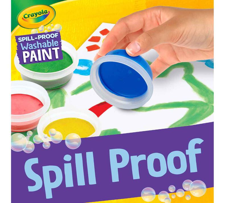 Spill Proof Washable Paints, Bulk Set, 25 Count