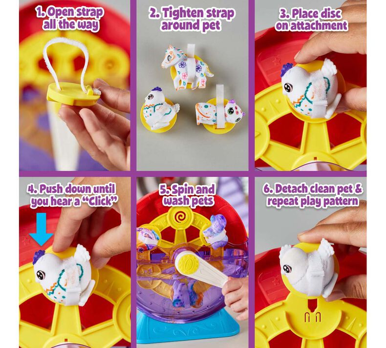 Scribble Scrubbie Pets Spin & Wash Carnival Playset