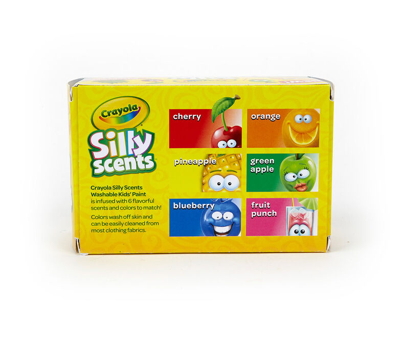 Silly Scents Washable Paints, Sweet Scents, 6 Count