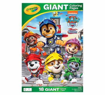 Paw Patrol Giant Coloring Pages front view