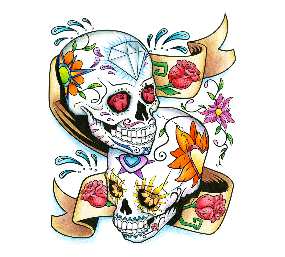 Download Art with Edge, Sugar Skulls | Crayola.com | Crayola