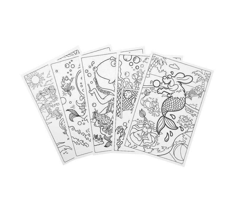 Mer-Creatures Giant Coloring Pages