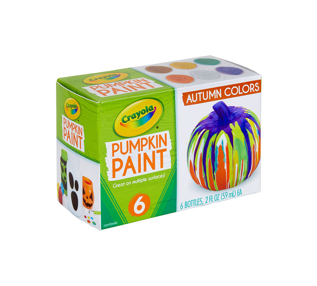 Crayola Pumpkin Paint Kit, 6 Acrylic Paints in Autumn Colors Crayola