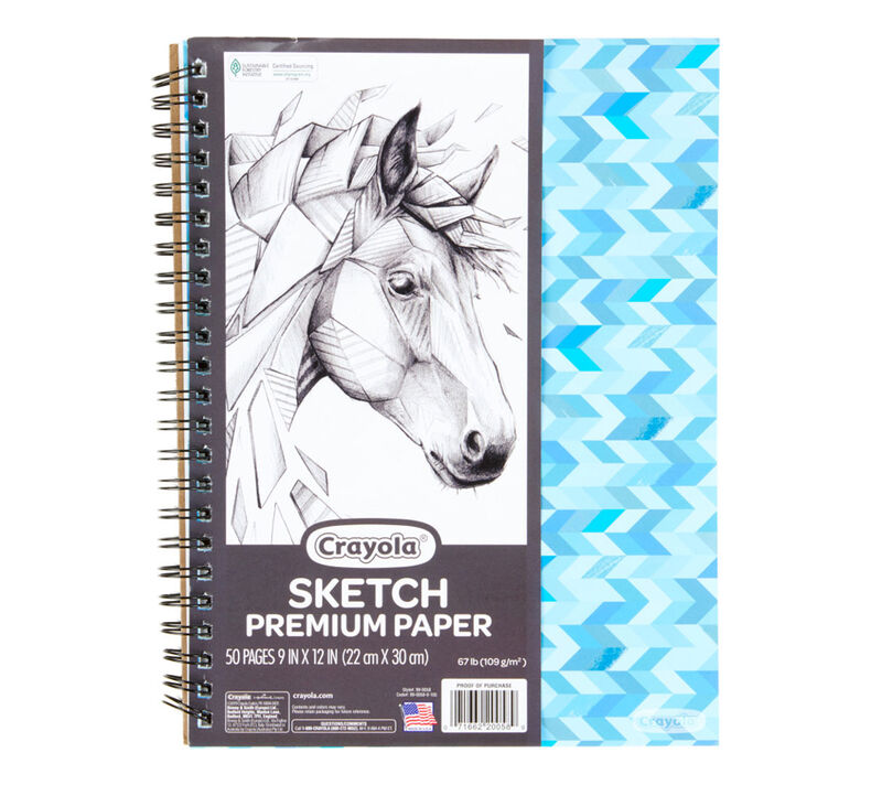 Spiral Sketch Pad, 50 Sheets