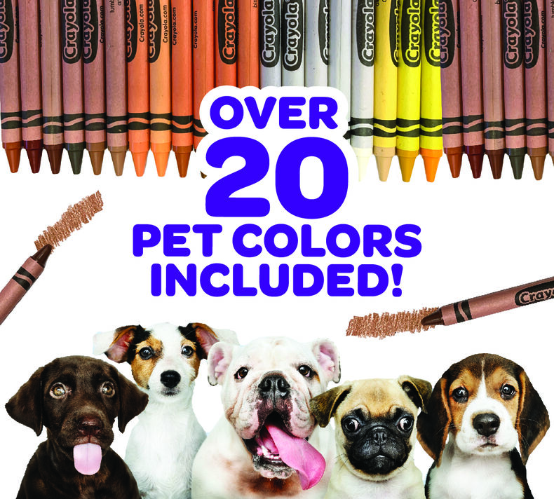 Crayola Pets Crayons, 64 Count