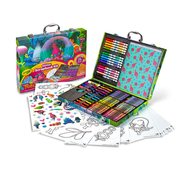 Trolls Glitter Scrapbooking Set