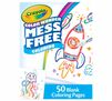Crayola Color Wonder Mess Free Blank Coloring Pages, 50 count front view.