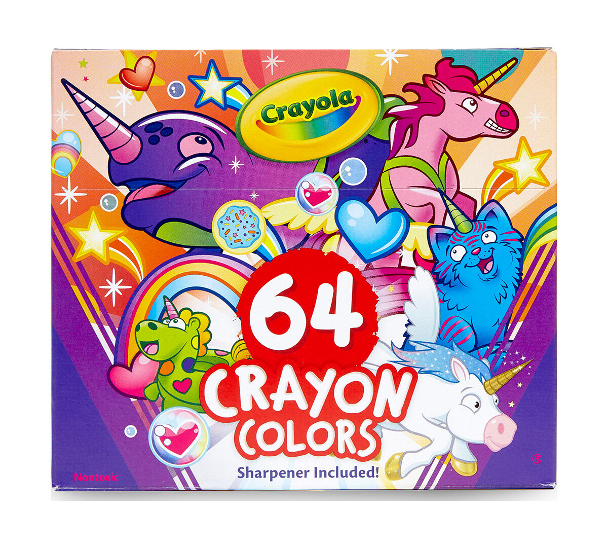 6 7 Unicorn Gift for Kids 4 Age 3 64 Count Crayola Uni-Creatures Coloring Pages with Custom Crayon Set 5 