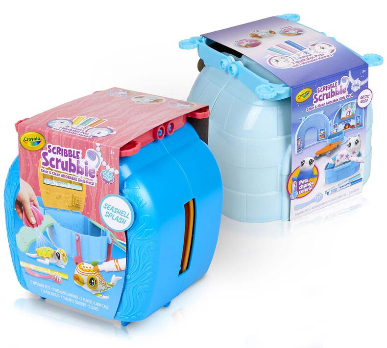 2-in-1 Scribble Scrubbie Pets Seashell Splash & Arctic Igloo Playsets