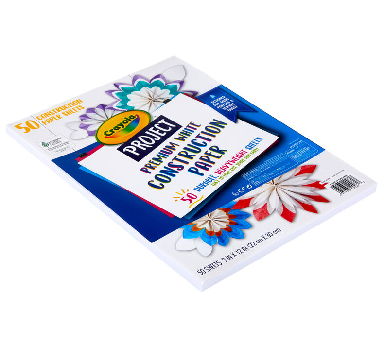 Premium White Construction Paper, 50 Sheets