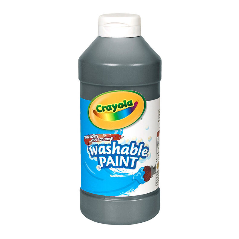 Washable Paint. 16-oz. Black