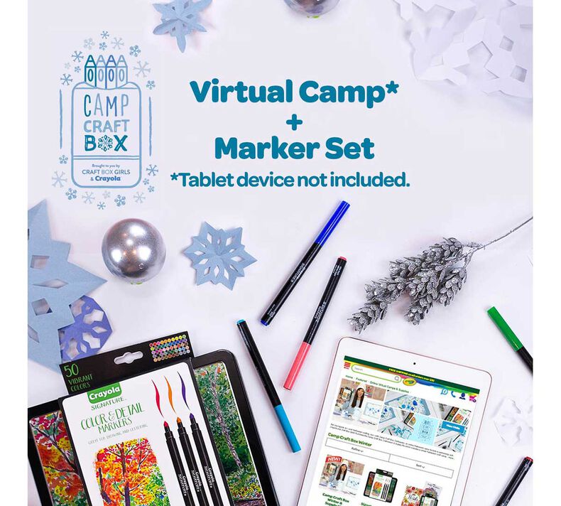 Camp Craft Box Winter & Marker Set for Adults