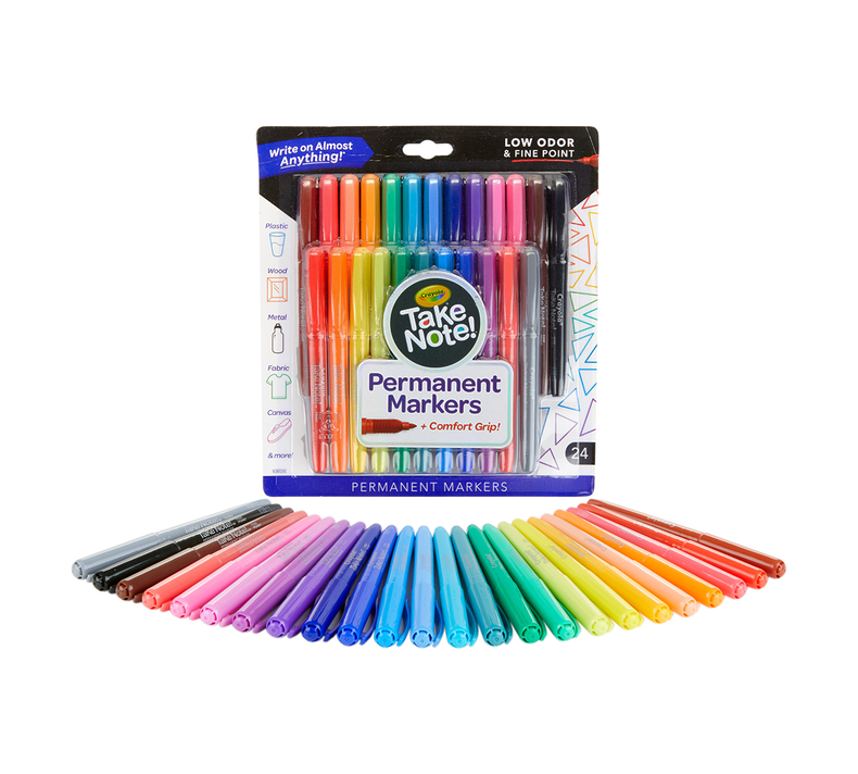 Take Note Permanent Markers, 24 Count