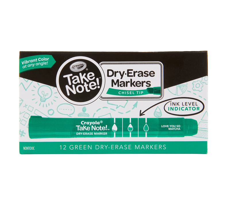 Take Note Dry Erase Markers, 12 Count - Choose You Color