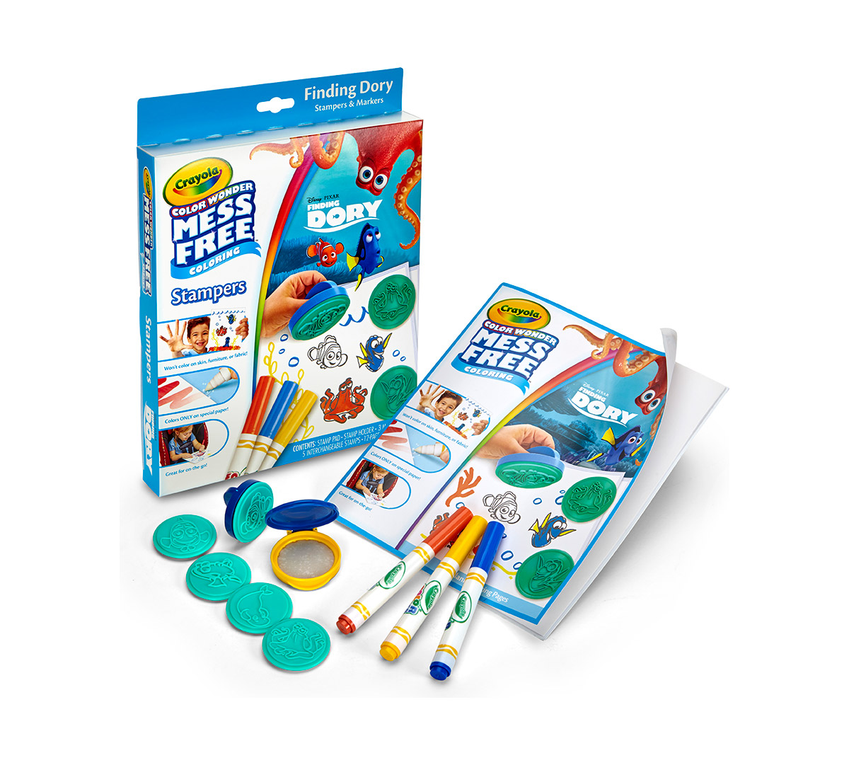 Download Color Wonder Mess Free Stampers, Finding Dory | Crayola