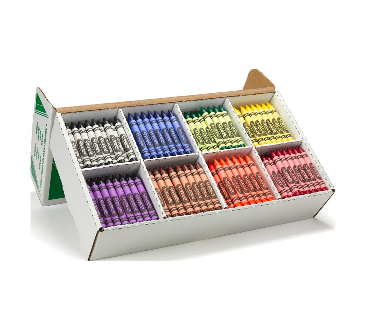Prang Bulk Crayons Master Pack, 8 Assorted Colors, Standard Size, 400 Count