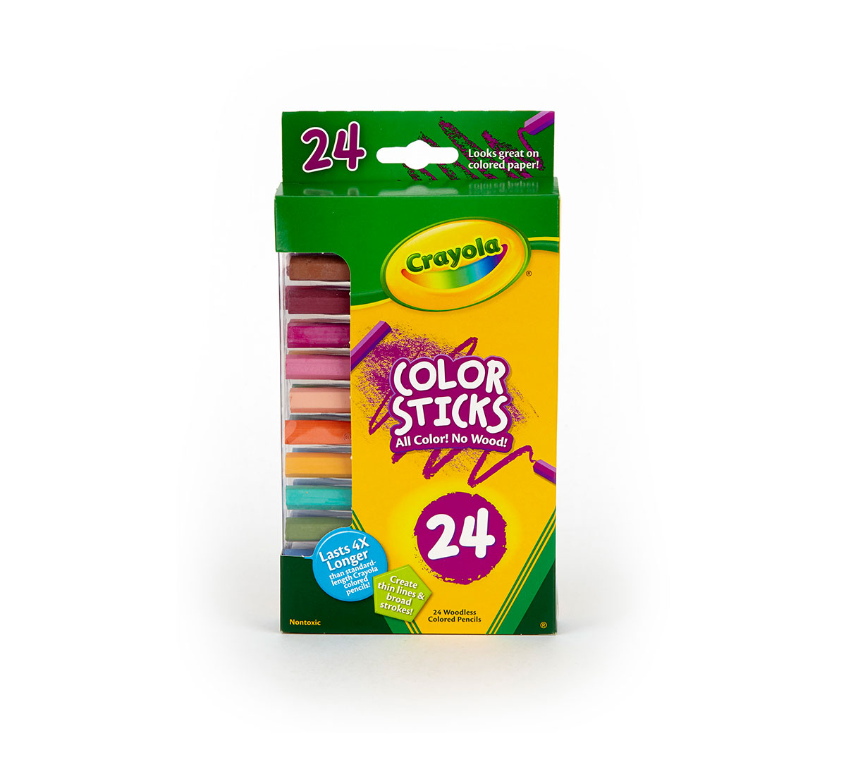 Yellow-green Crayola Colored Pencils Set of 5 or 10 With Sharpener -   Denmark