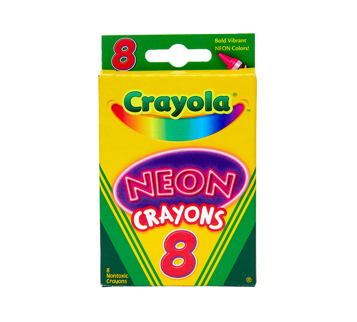 Neon Crayons, 8 Count Crayola Crayons, Crayola.com