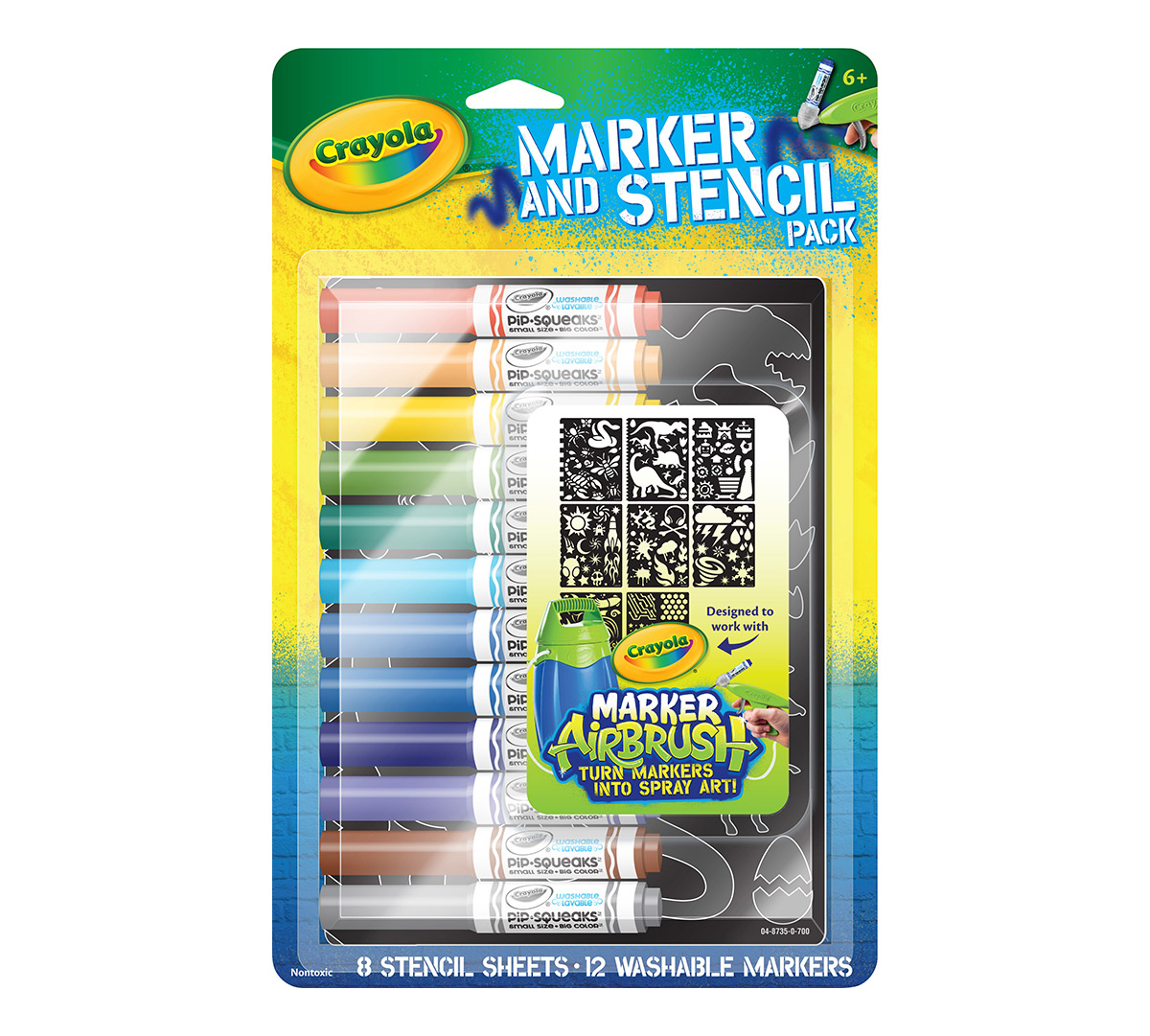 Download Marker and Stencil Pack, Boy | Crayola