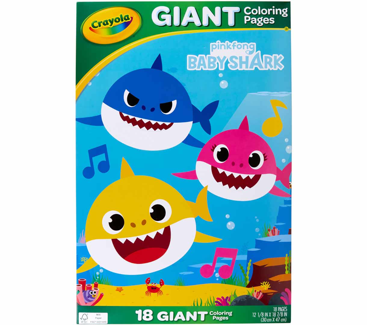 Baby Shark's Big Show Giant Coloring Pages | Crayola