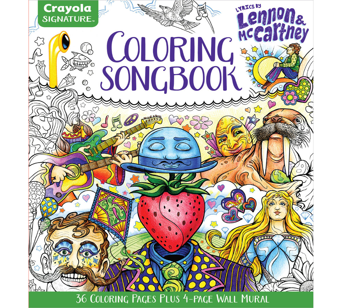 Lennon and McCartney Lyrics Coloring Book | Crayola.com ...