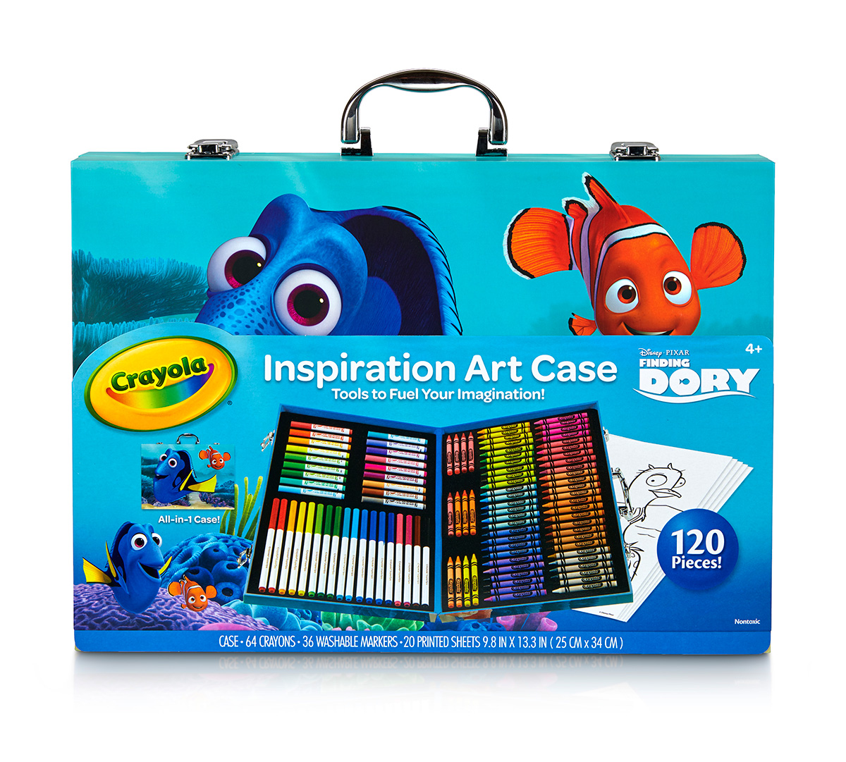 Crayola Finding Dory Inspiration Art Case, 120 Pieces