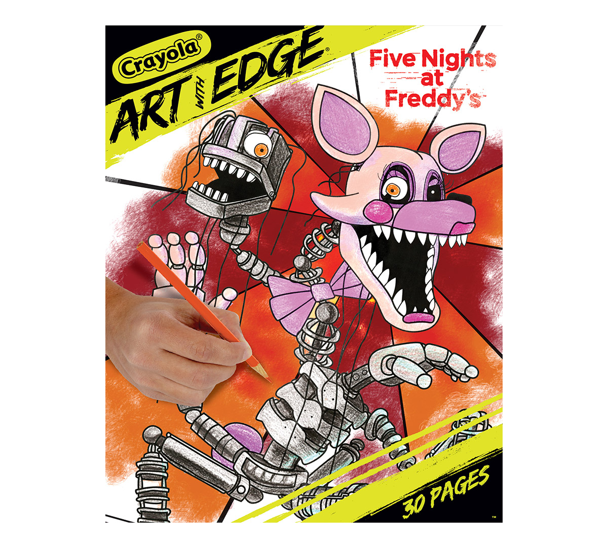 fnaf freddy nights five crayola edge coloring novel drawing nightmare games wiki books characters creepy draw freddys daze zombie walmart