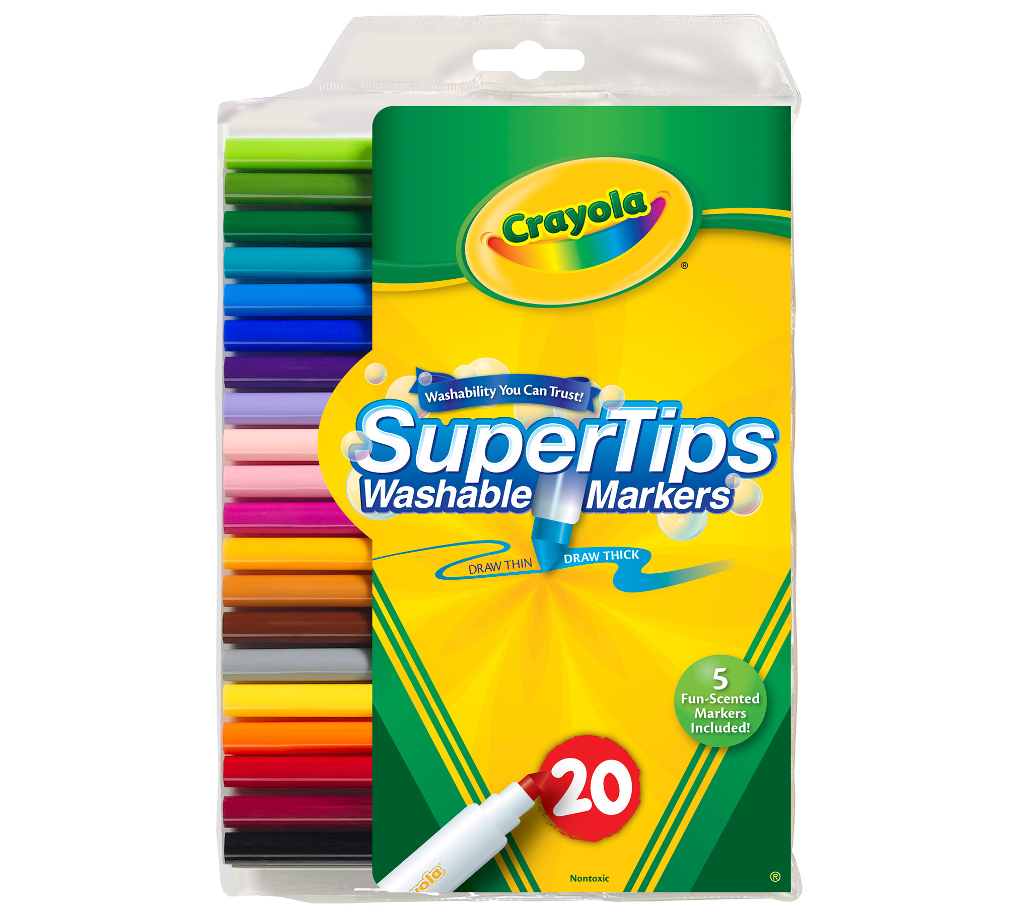 Download Washable Super Tips with Silly Scents 20 ct. | Crayola
