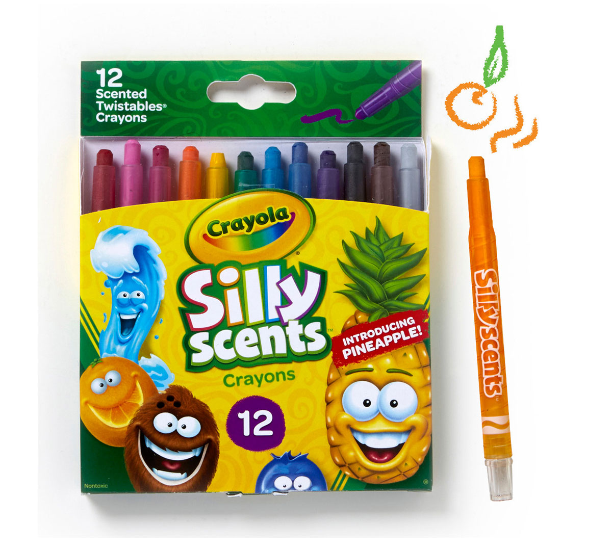 12 Silly Scents Mini Twistables Crayons, Sweet, Crayola.com
