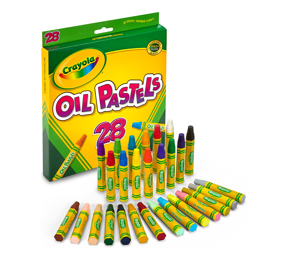 Oil Pastels, 28 Count Art Supplies  | Crayola