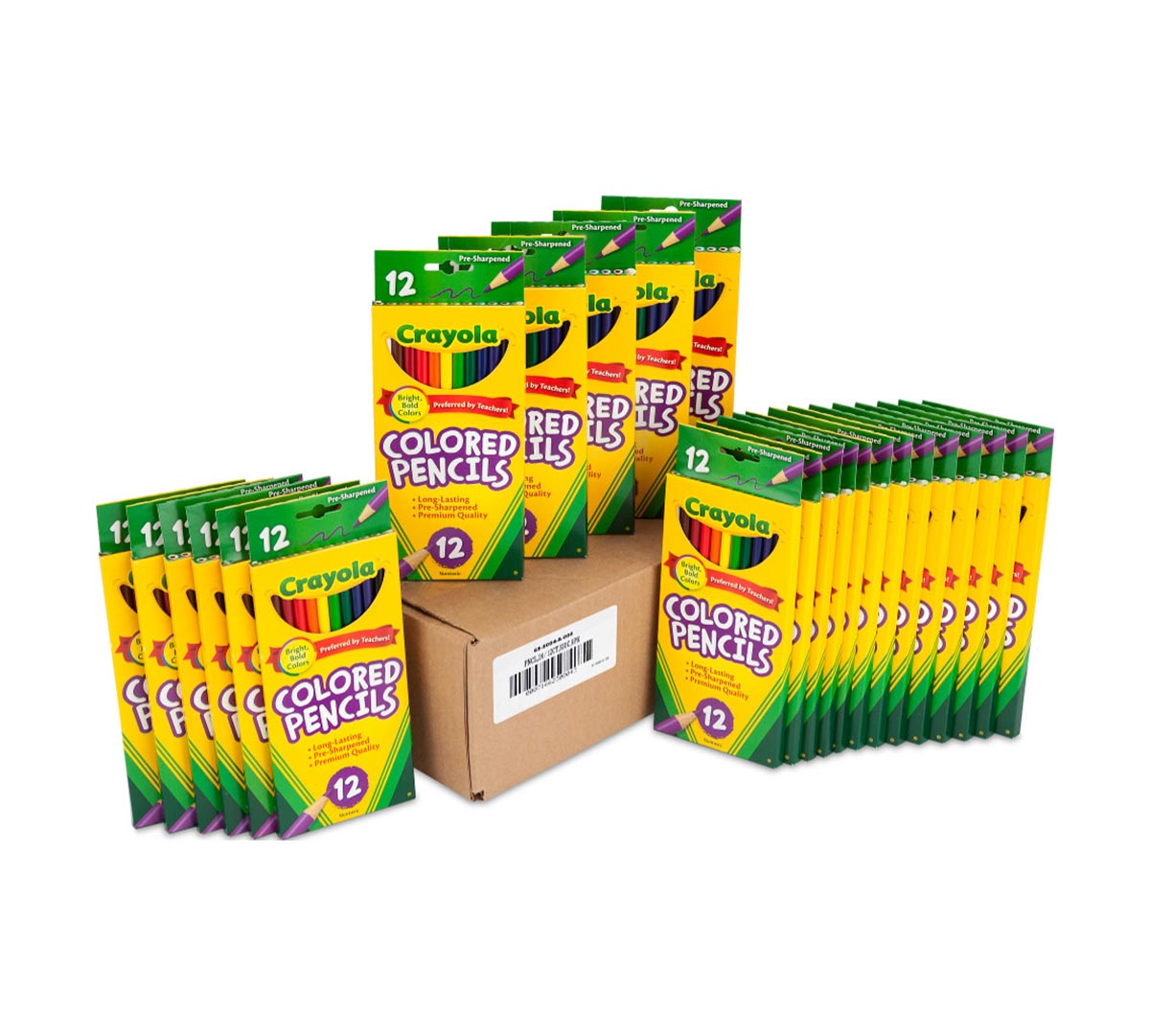 24 Box Classpack of 12 Count Long Colored Pencils | Crayola