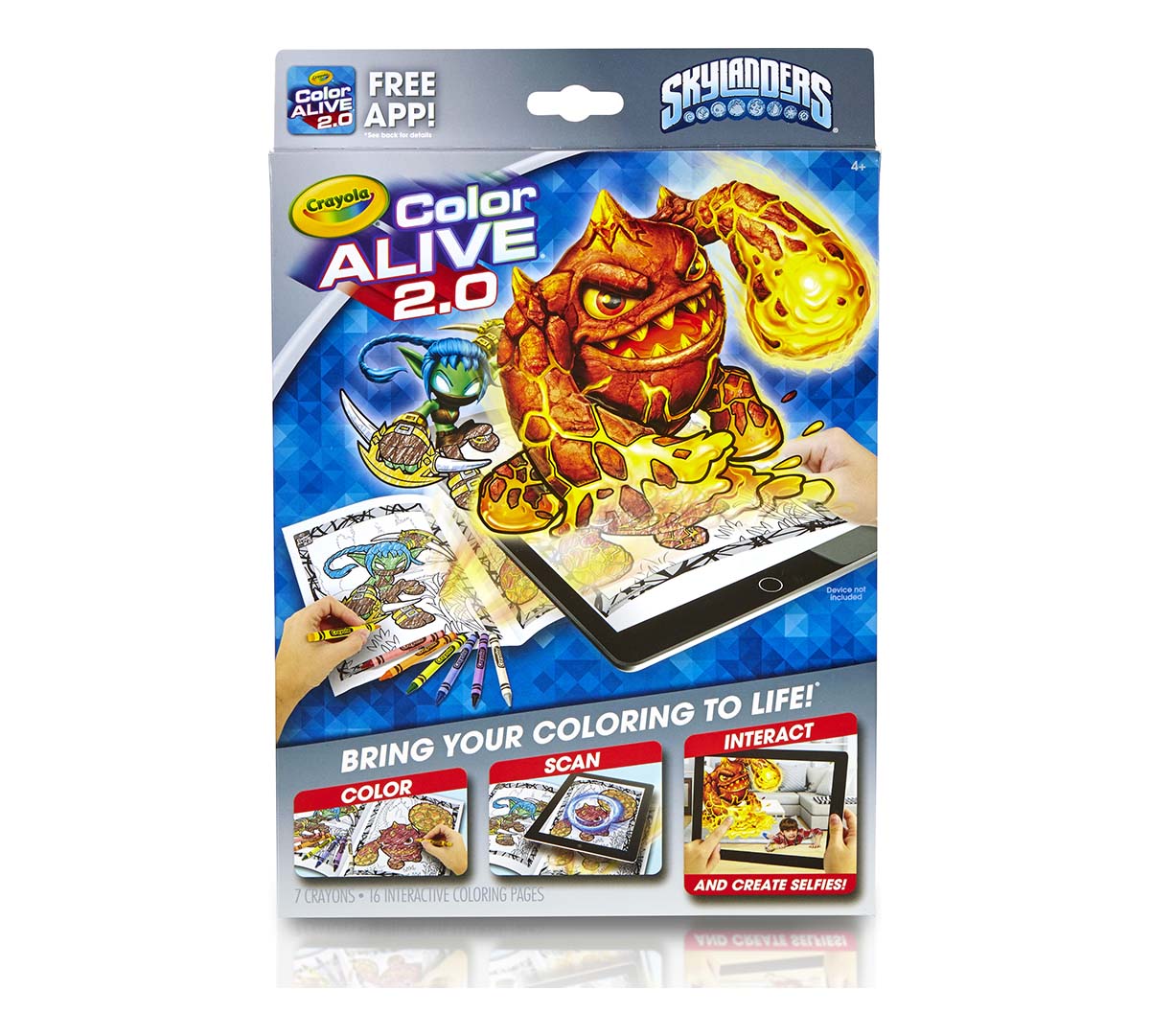 Crayola, Skylanders, Color Alive 220.20, Interactive Coloring Pages, Augmented  Reality, Art Tools, Coloring Pages, Crayons, Free App Included   Crayola