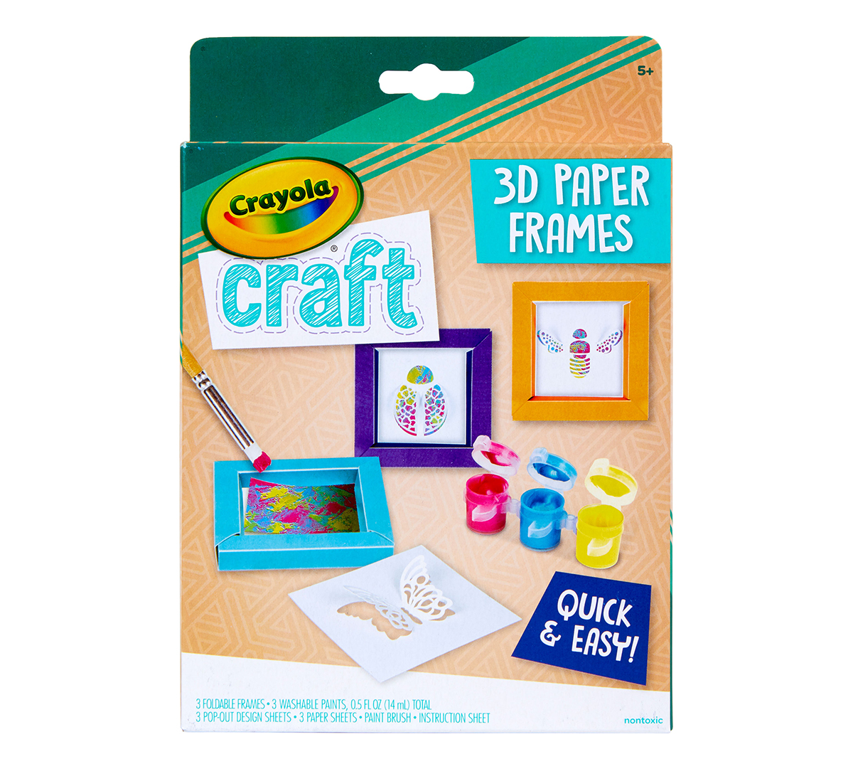 Enfants Art and Craft Crayola fait 1 x Sirène Mosaïque Kit Peel & Stick 